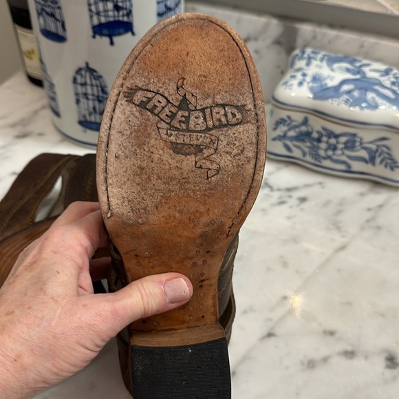 Freebird Lucky open back booties EUC   1 strap removed on each boot - Picture 7 of 10